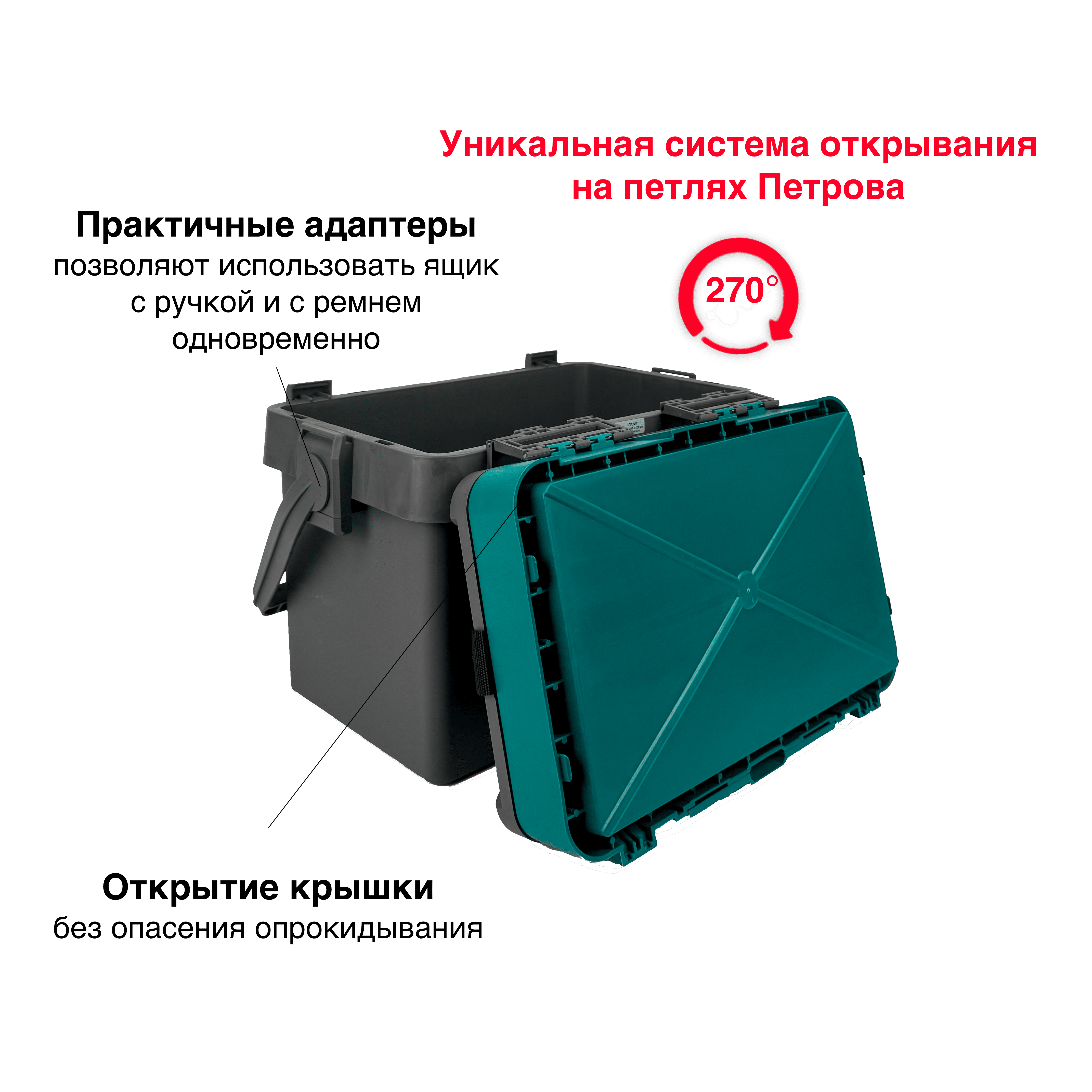 Ящик FISHKA Профи с ручкой