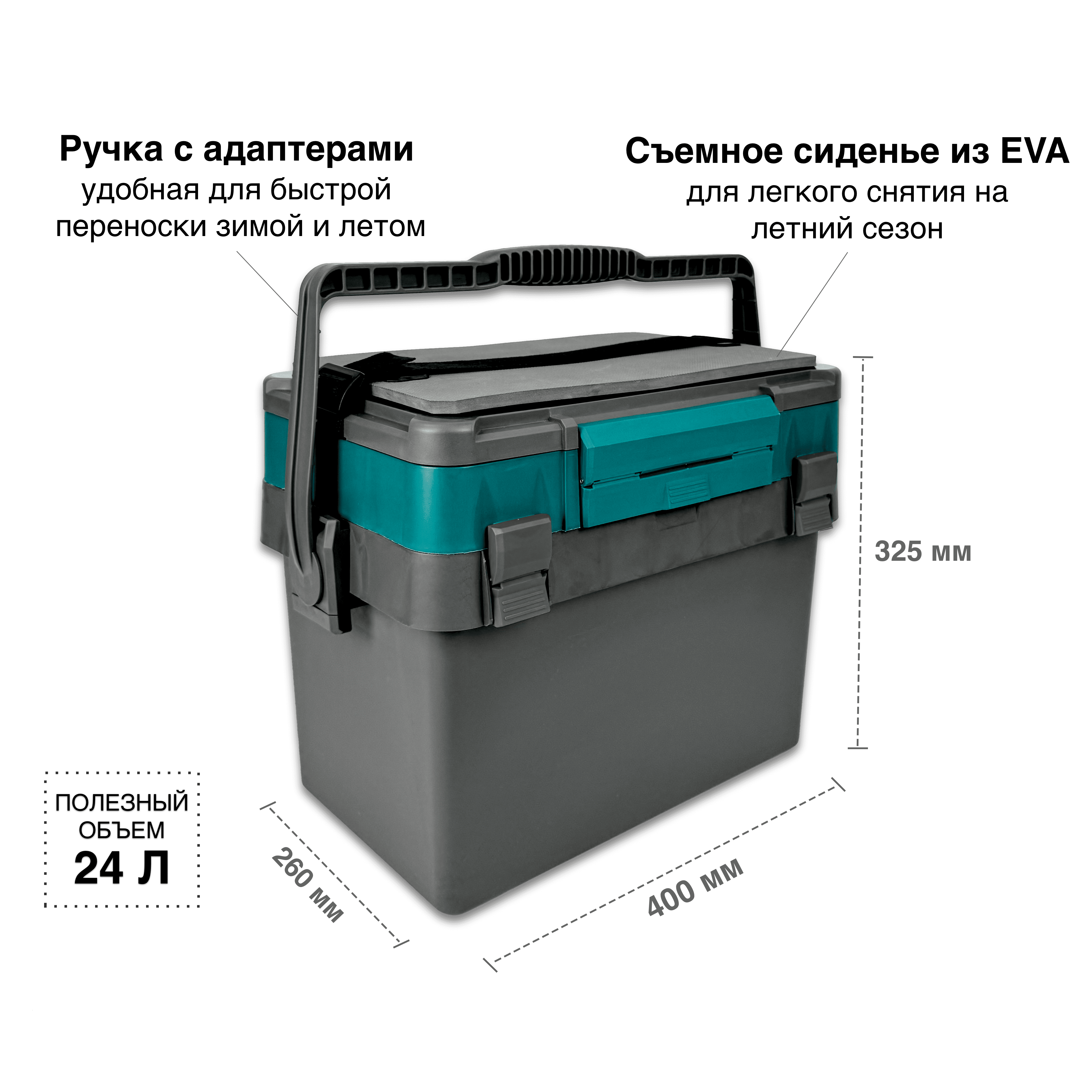 Ящик FISHKA Профи с ручкой